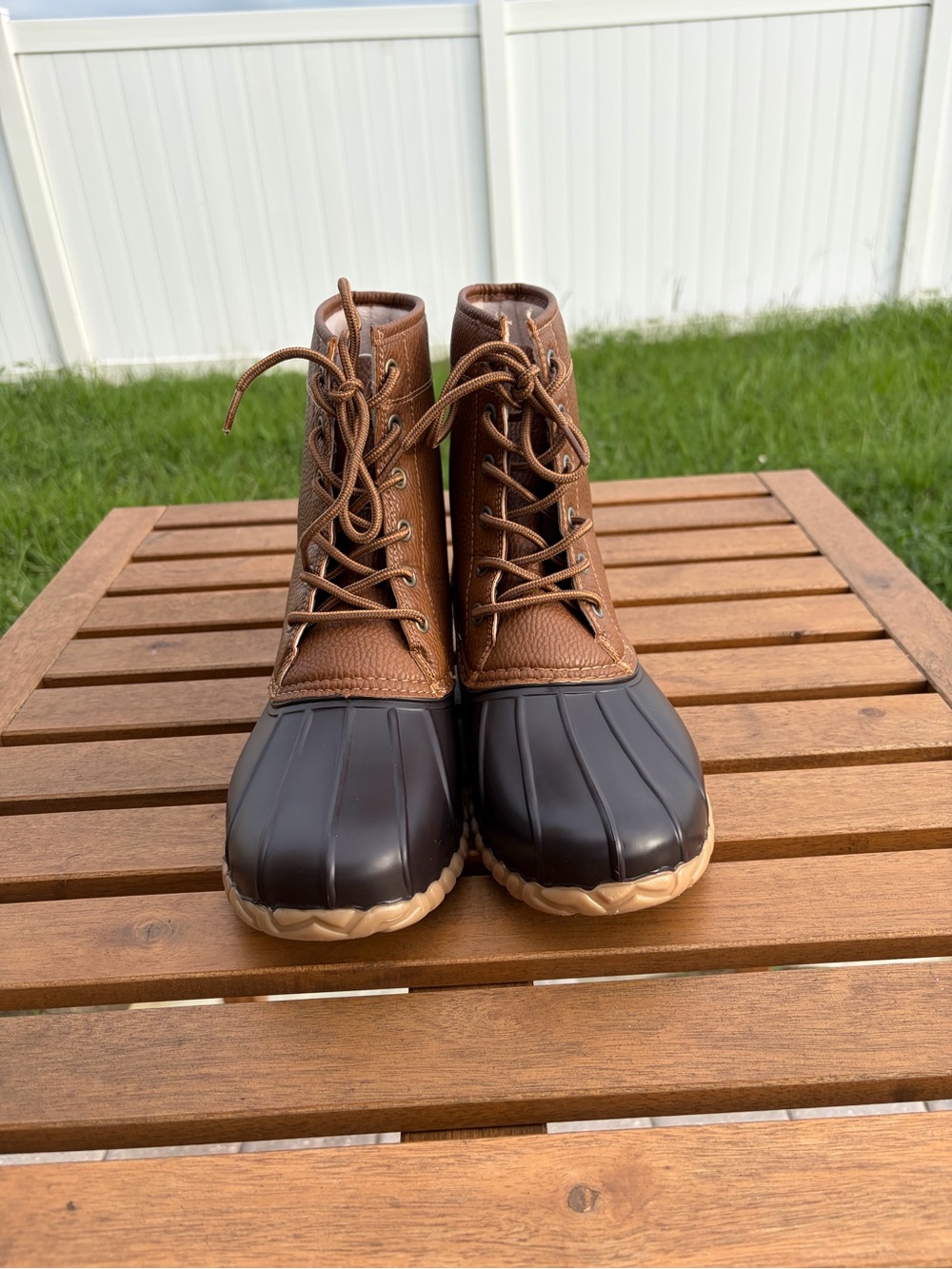 JBU Maine Waterproof Duck Boots Men’s 10 | Fall Outdoor Cozy Boots
